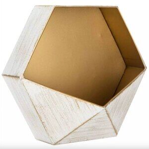 Small Hexagonal Metal Wall Shelf Wall Decoration Home Decor